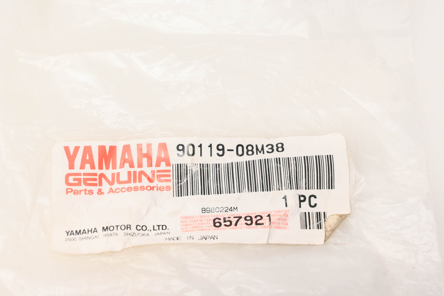 New OEM Yamaha 90119-08M38-00 Bolt With Washer NOS