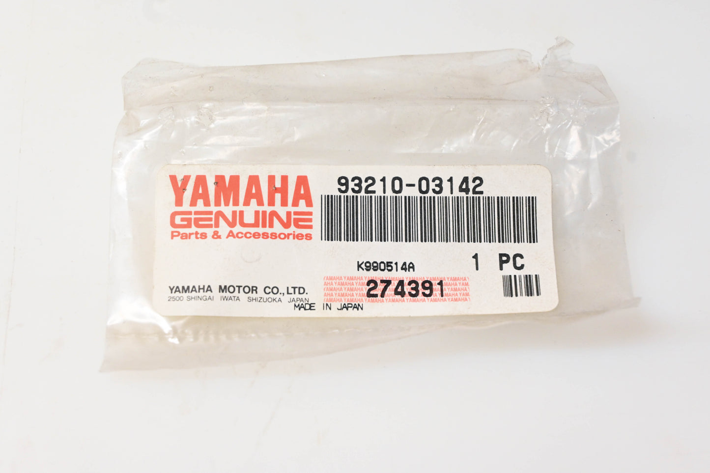 New OEM Yamaha 93210-03142-00 Carburetor O-Ring NOS