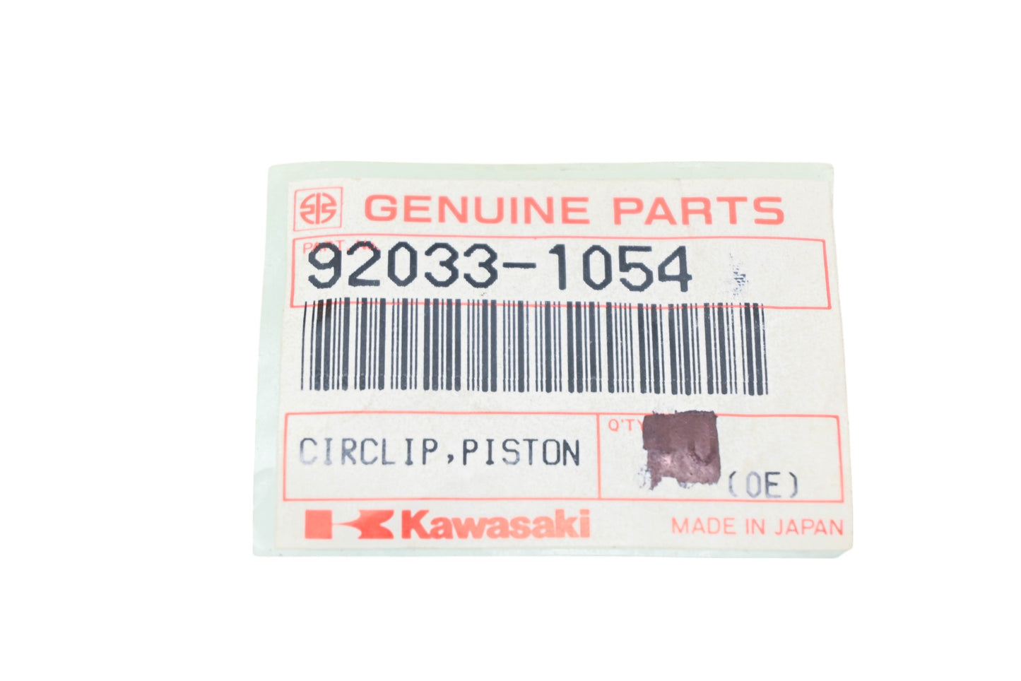 New OEM Kawasaki 92033-1054 Piston Pin Clips Qty 2 NOS