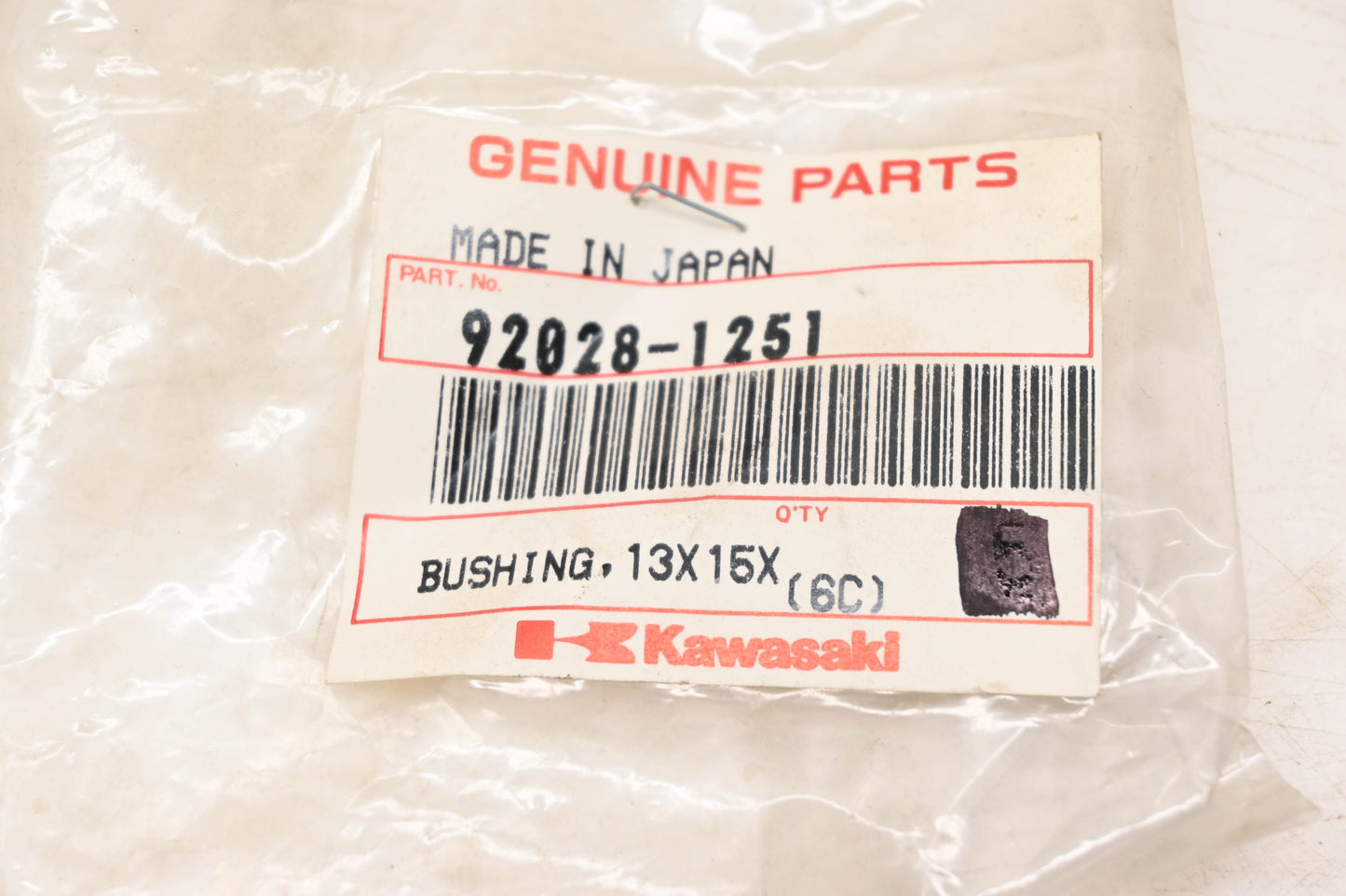 New OEM Kawasaki 92028-1251 Bushing NOS