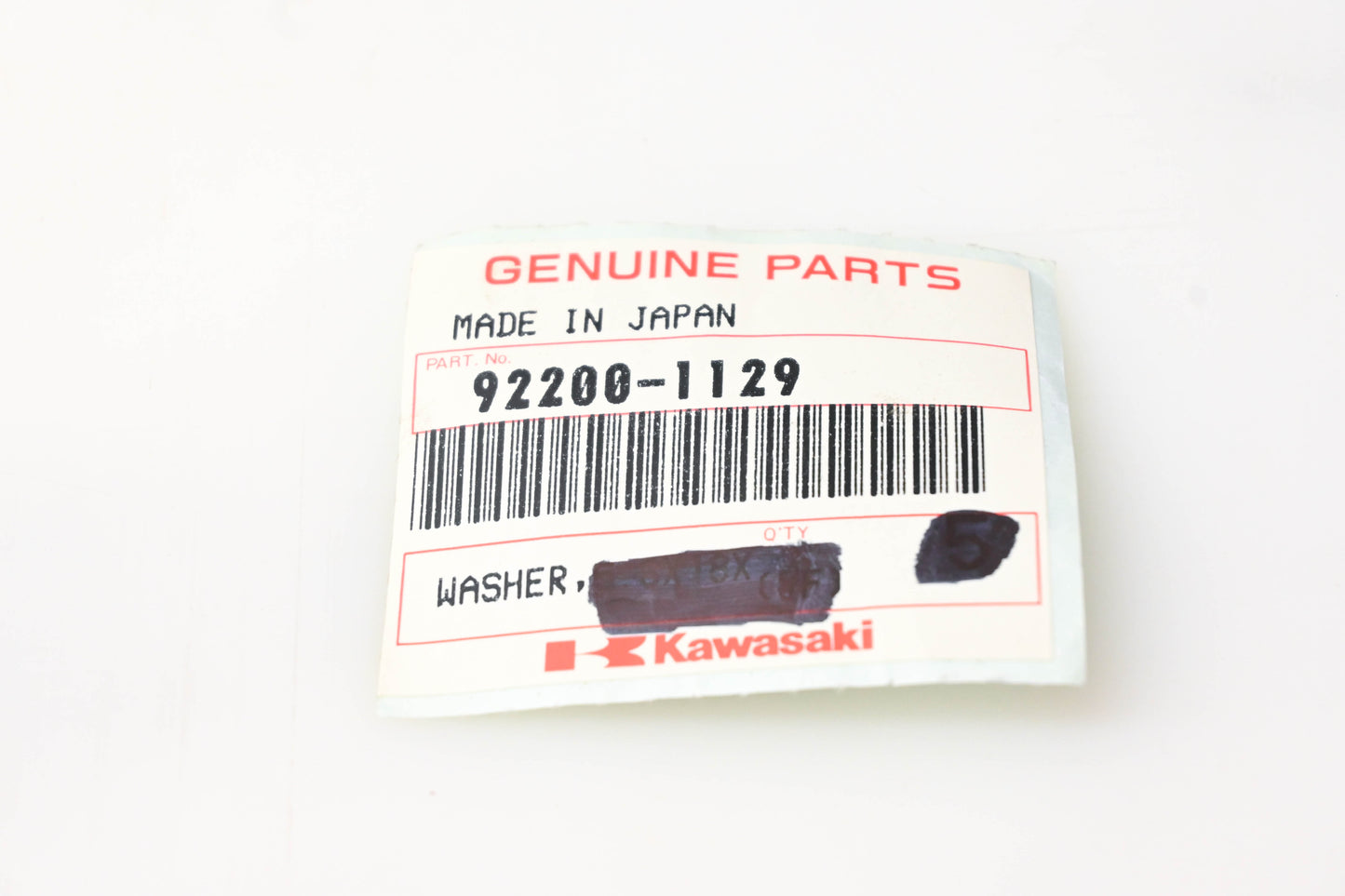 New OEM Kawasaki 92200-1129 Washers Qty 2 NOS