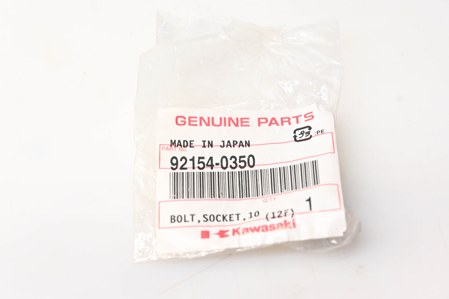 New OEM Kawasaki 92154-0350 Socket Bolt NOS