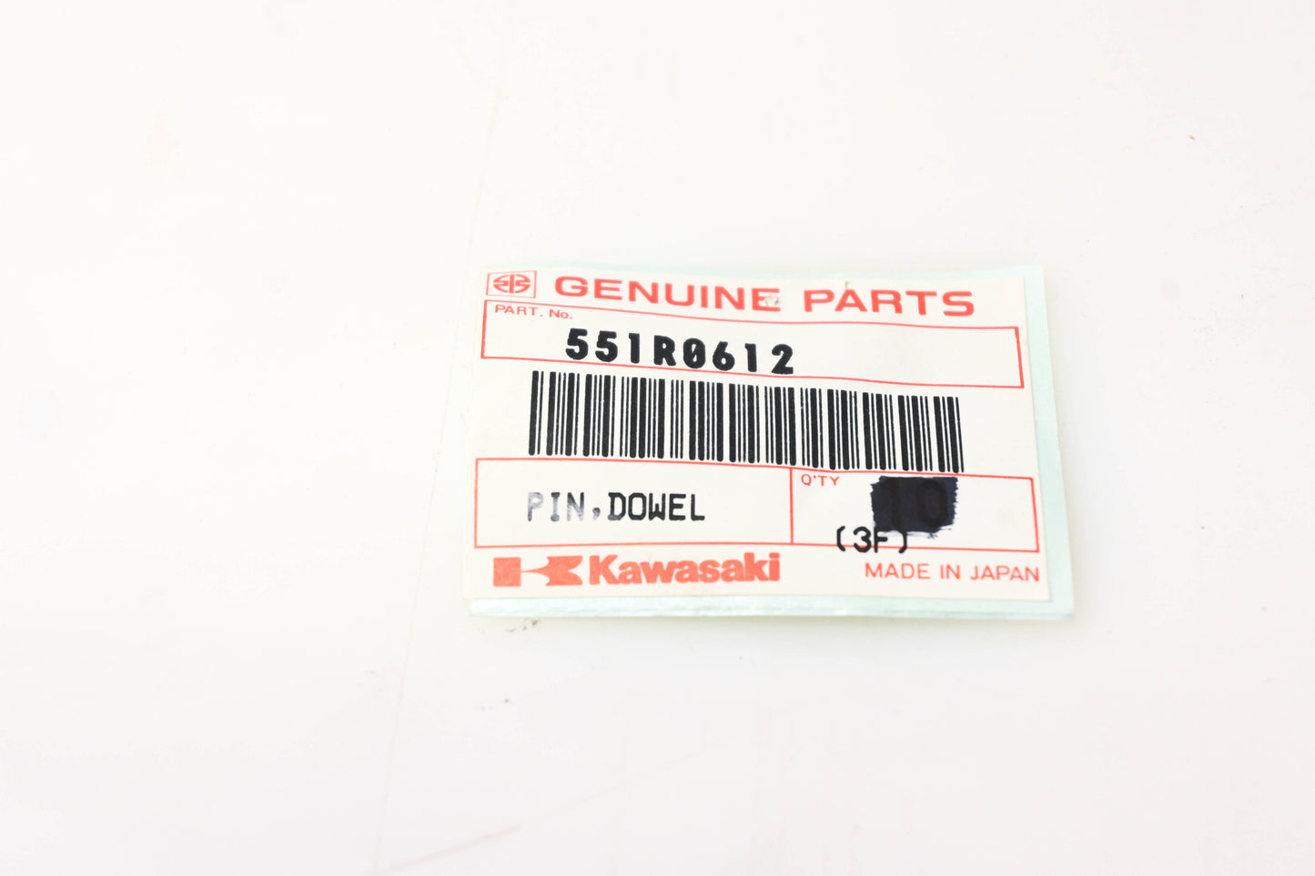 New OEM Kawasaki 551R-0612 Dowel Pin NOS