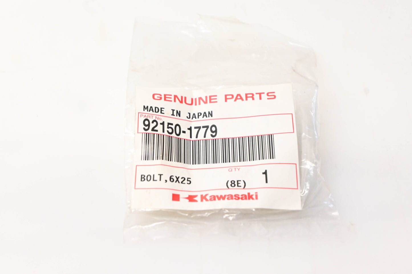 New OEM Kawasaki 92150-1779 Bolt NOS
