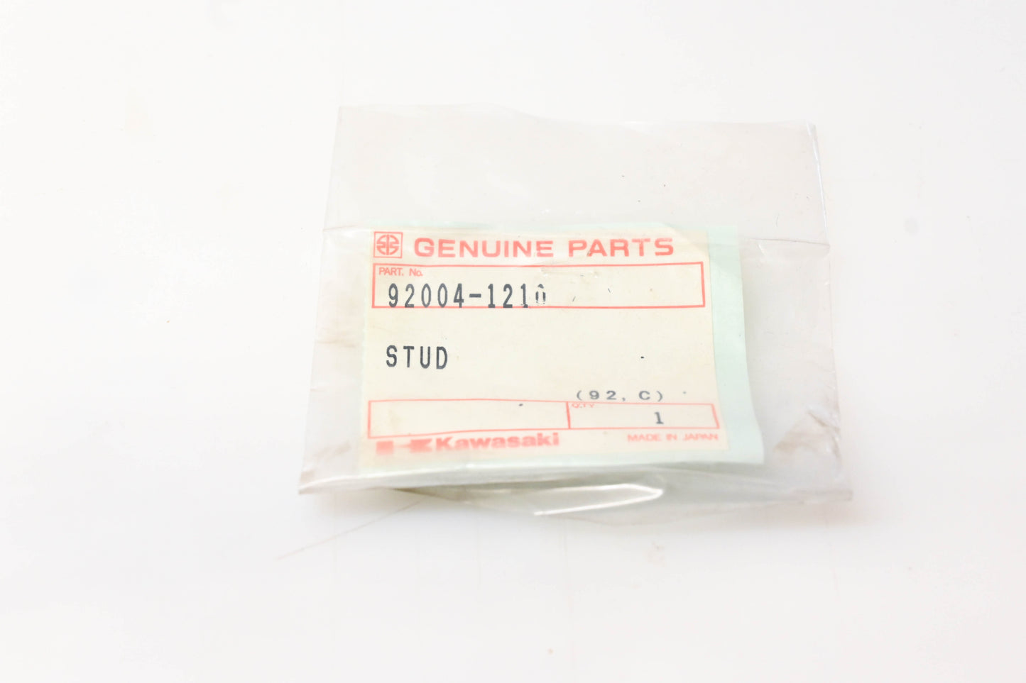 New OEM Kawasaki 92004-1210 Stud NOS