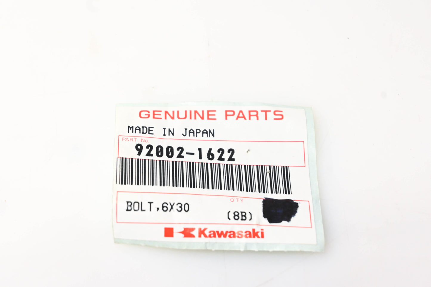 New OEM Kawasaki 92002-1622 Bolt NOS