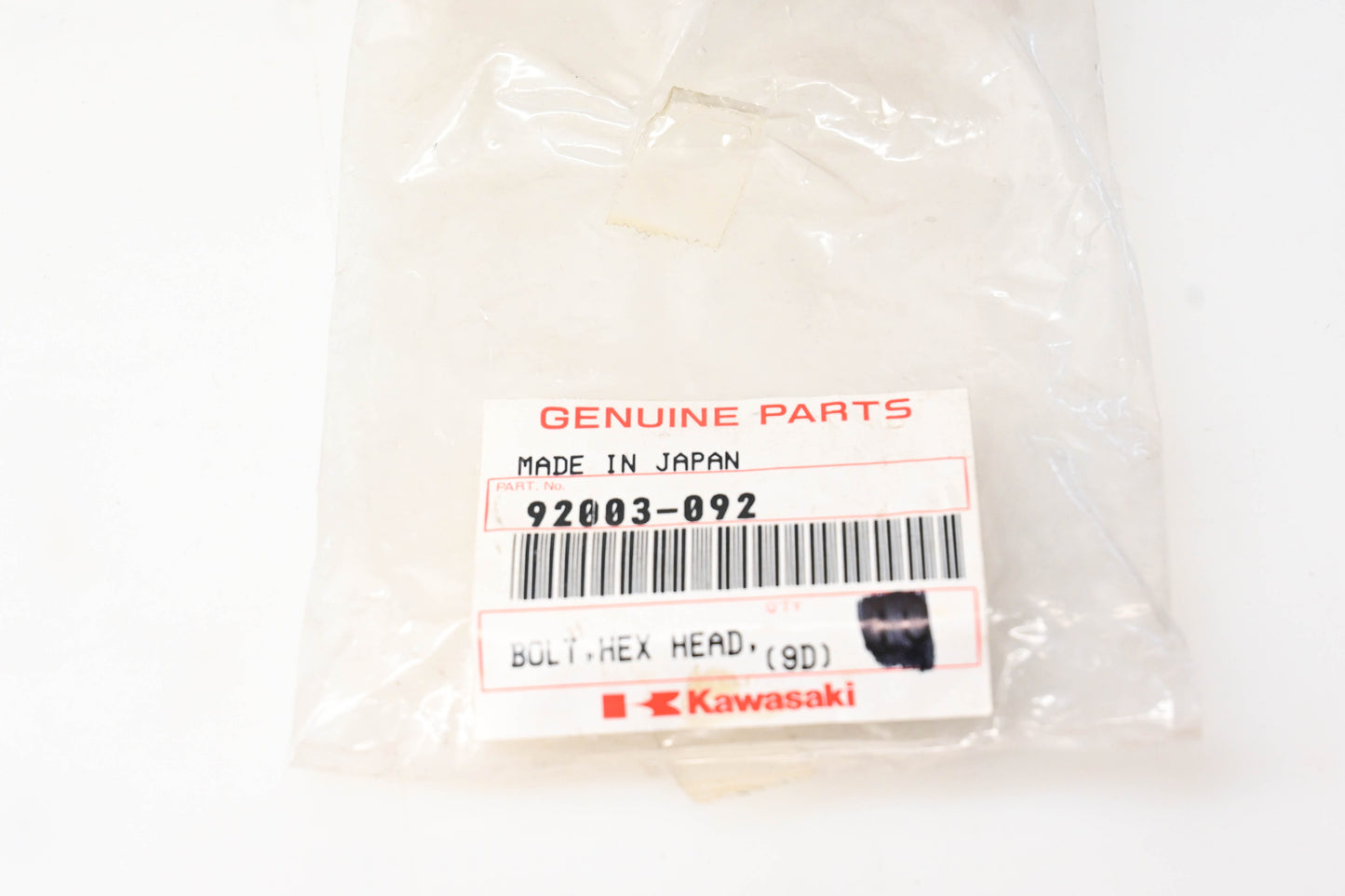 New OEM Kawasaki 92003-092 Bolt NOS