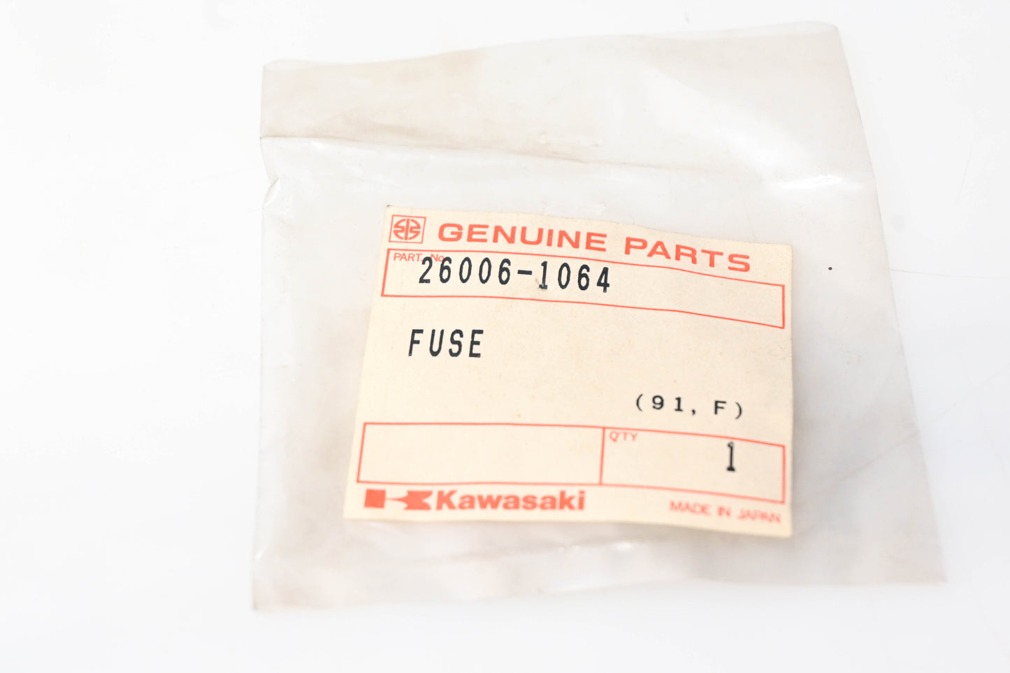New OEM Kawasaki 26006-1064 Fuse 20A NOS