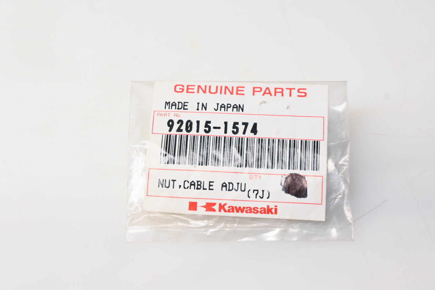 New OEM Kawasaki 92015-1574 Cable Adjustment Nut NOS