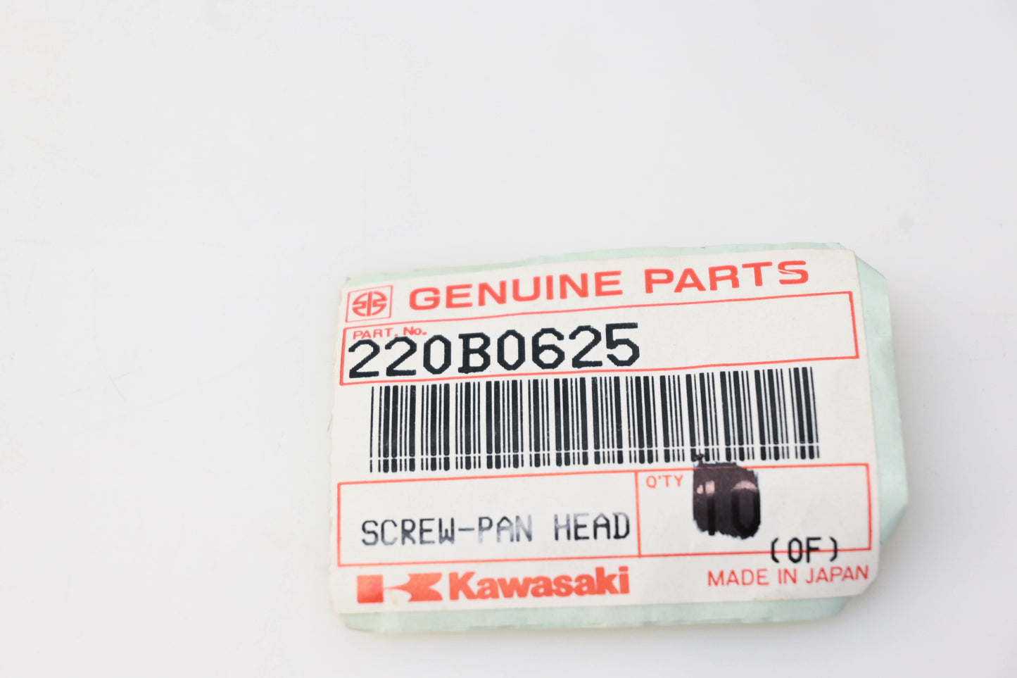 New OEM Kawasaki 220B0625 Pan Head Screw NOS