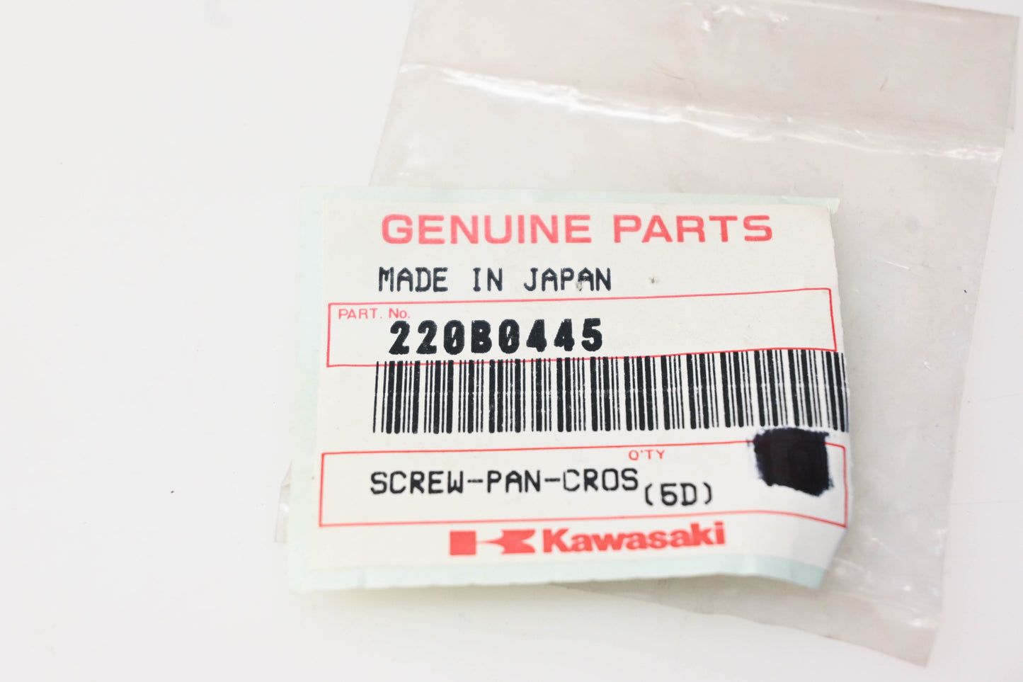New OEM Kawasaki 220B0445 Tail Light Screws Qty 2 NOS