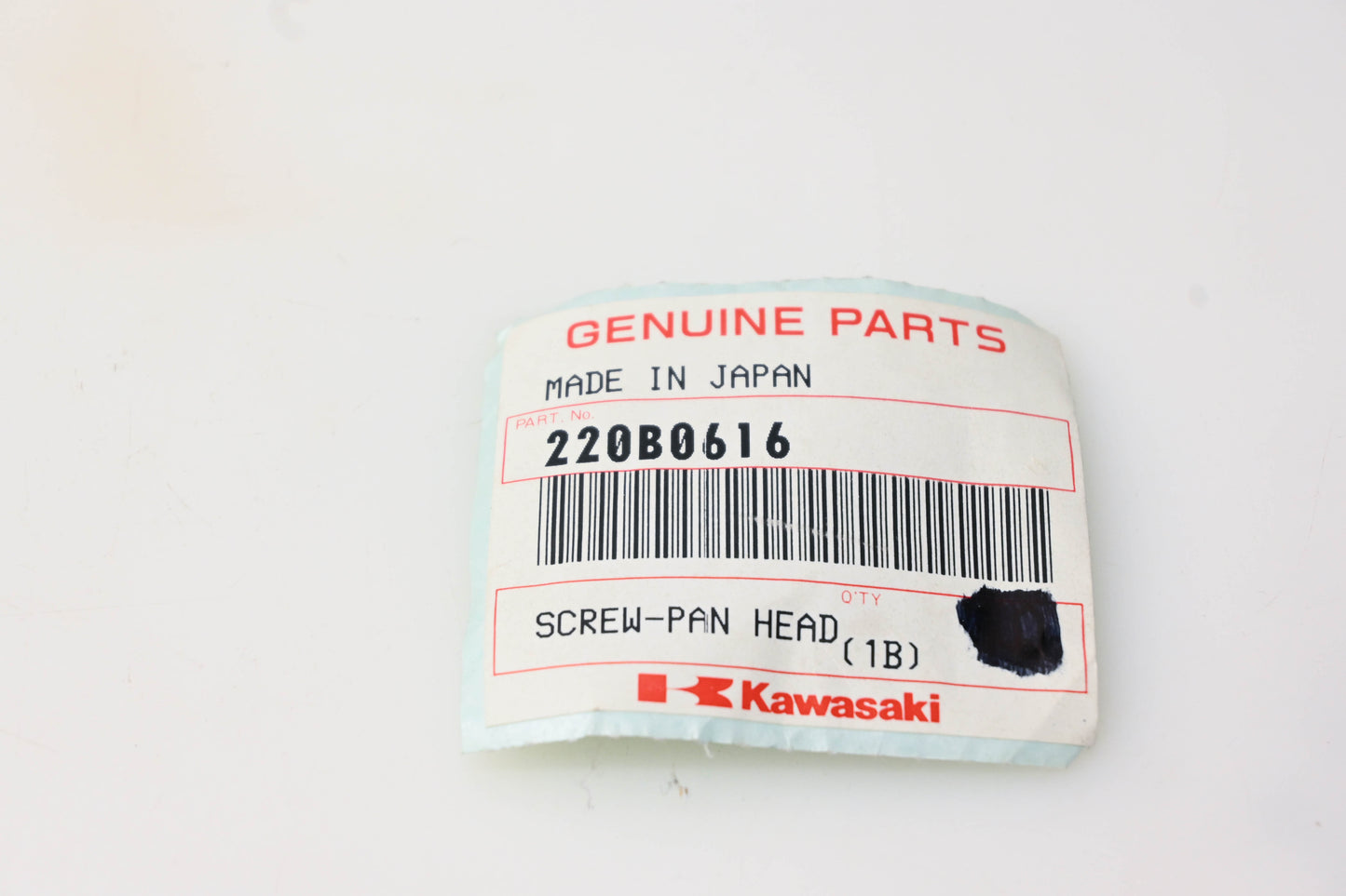 New OEM Kawasaki 220B0616 Pan Head Screw NOS