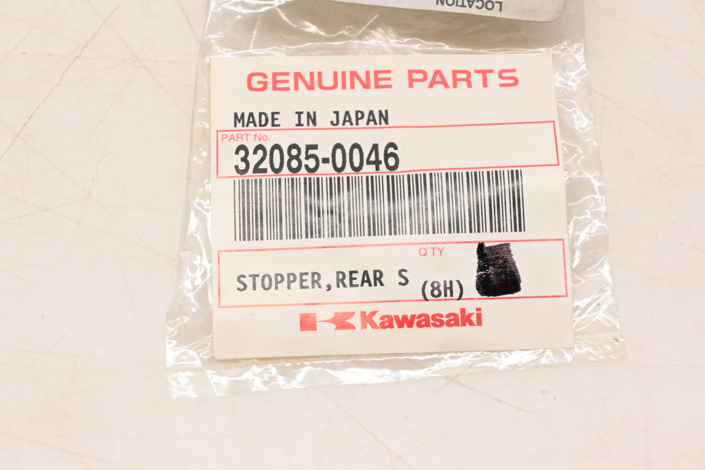 New OEM Kawasaki 32085-0046 Rear Step Stopper NOS