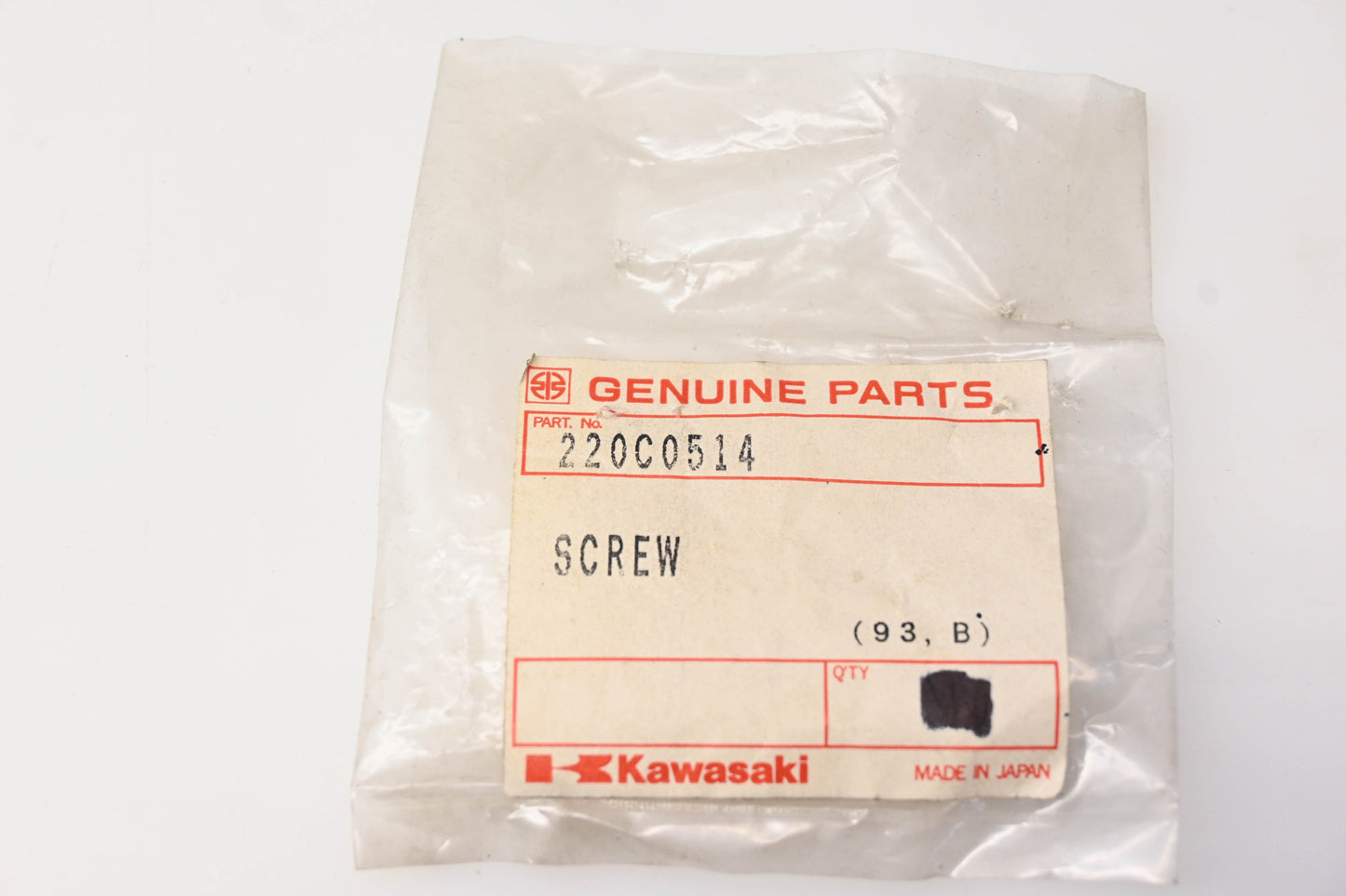New OEM Kawasaki 220C0514 Cross Pan Screws Qty 2 NOS