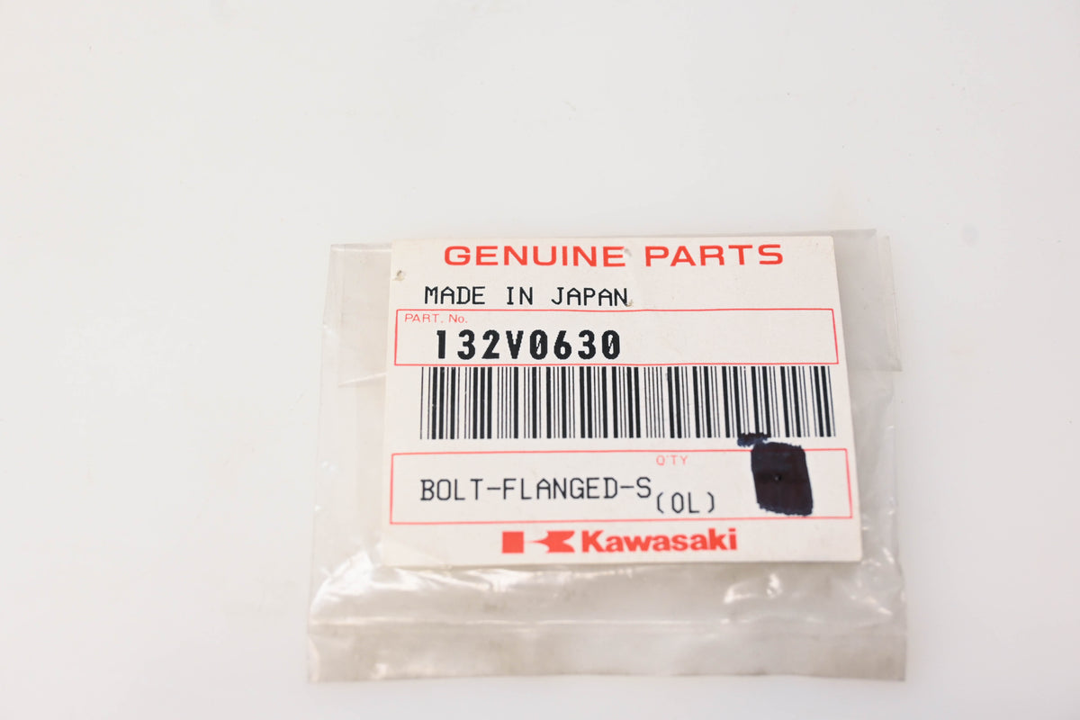 New OEM Kawasaki 132V0630 Flanged Bolt NOS