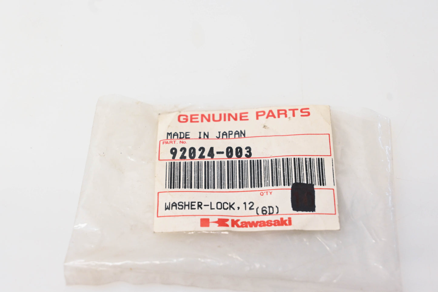 New OEM Kawasaki 92024-003 12mm Lock Washer NOS