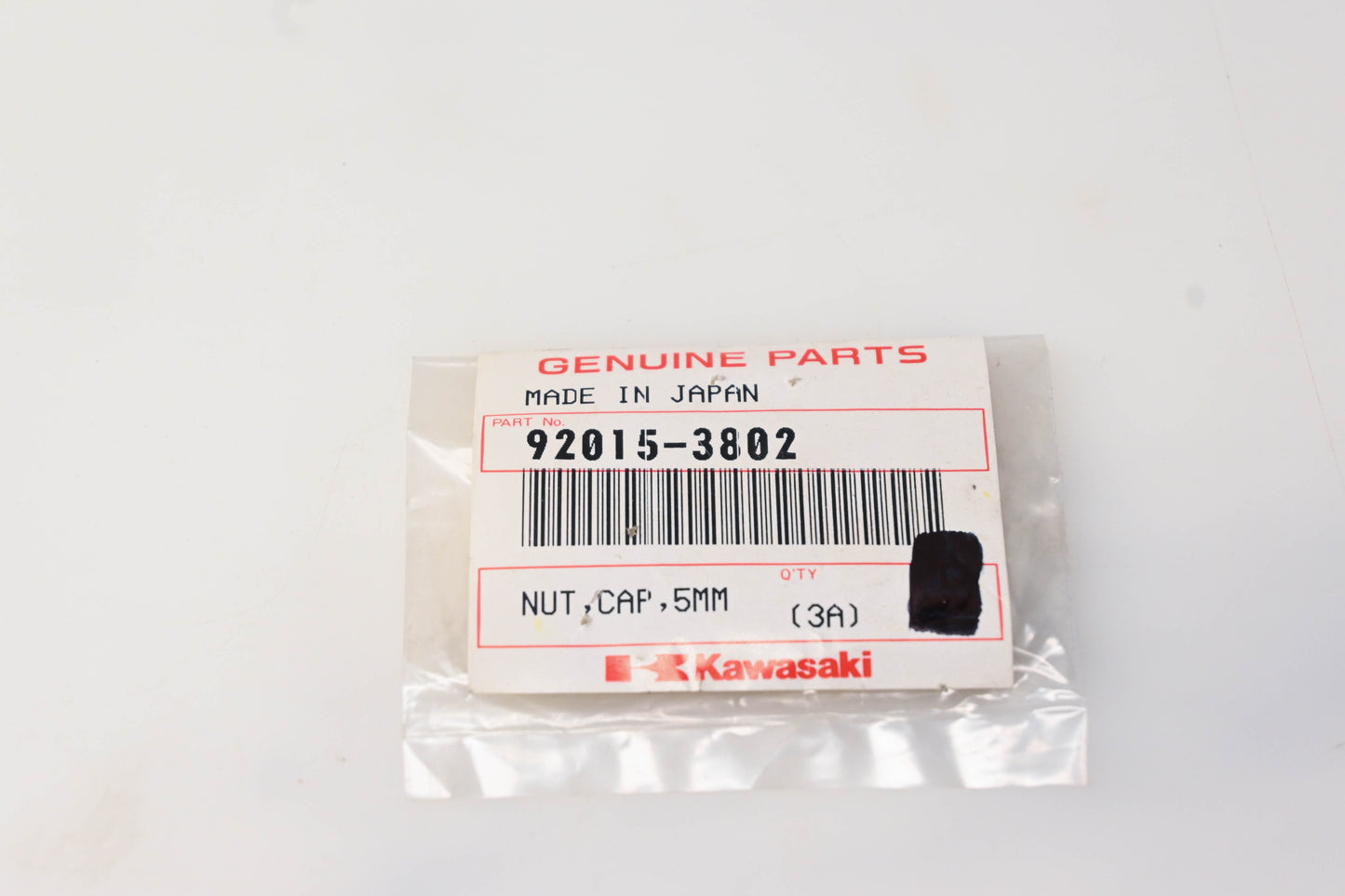 New OEM Kawasaki 92015-3802 5mm Cap Nut NOS