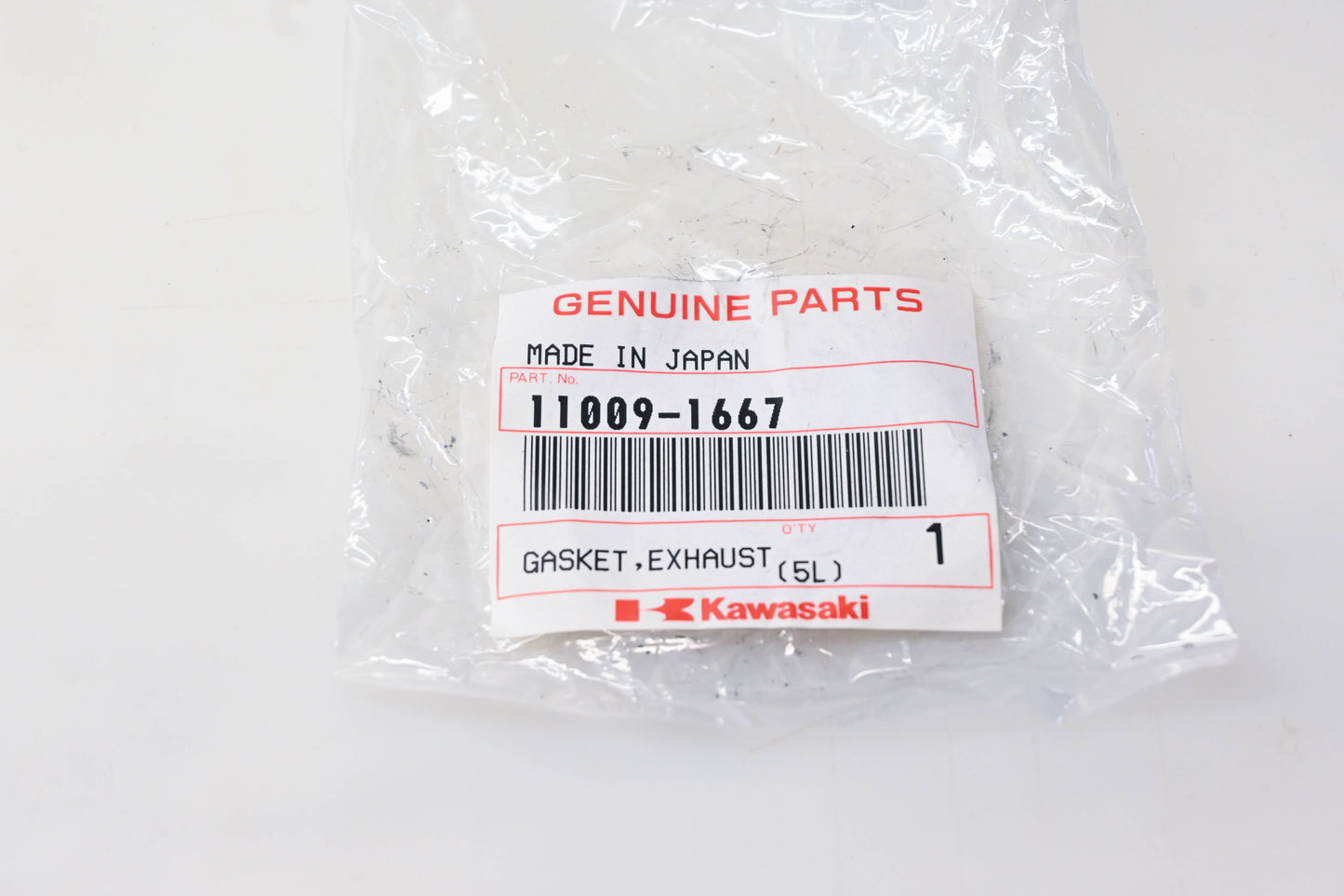 New OEM Kawasaki 11009-1667 Exhaust Pipe Gasket NOS