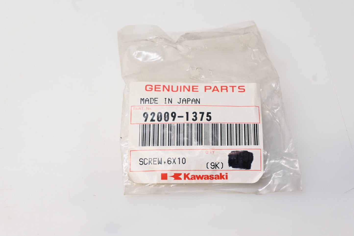 New OEM Kawasaki 92009-1375 Screw NOS
