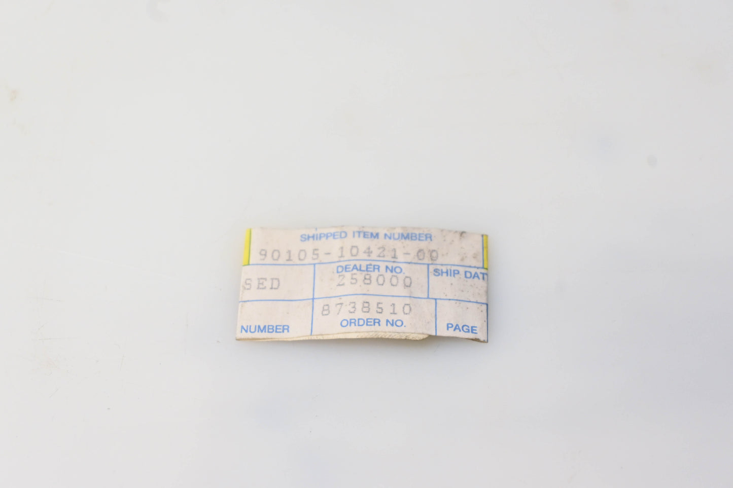 New OEM Yamaha 90105-10421-00 Cylinder Head Bolt NOS