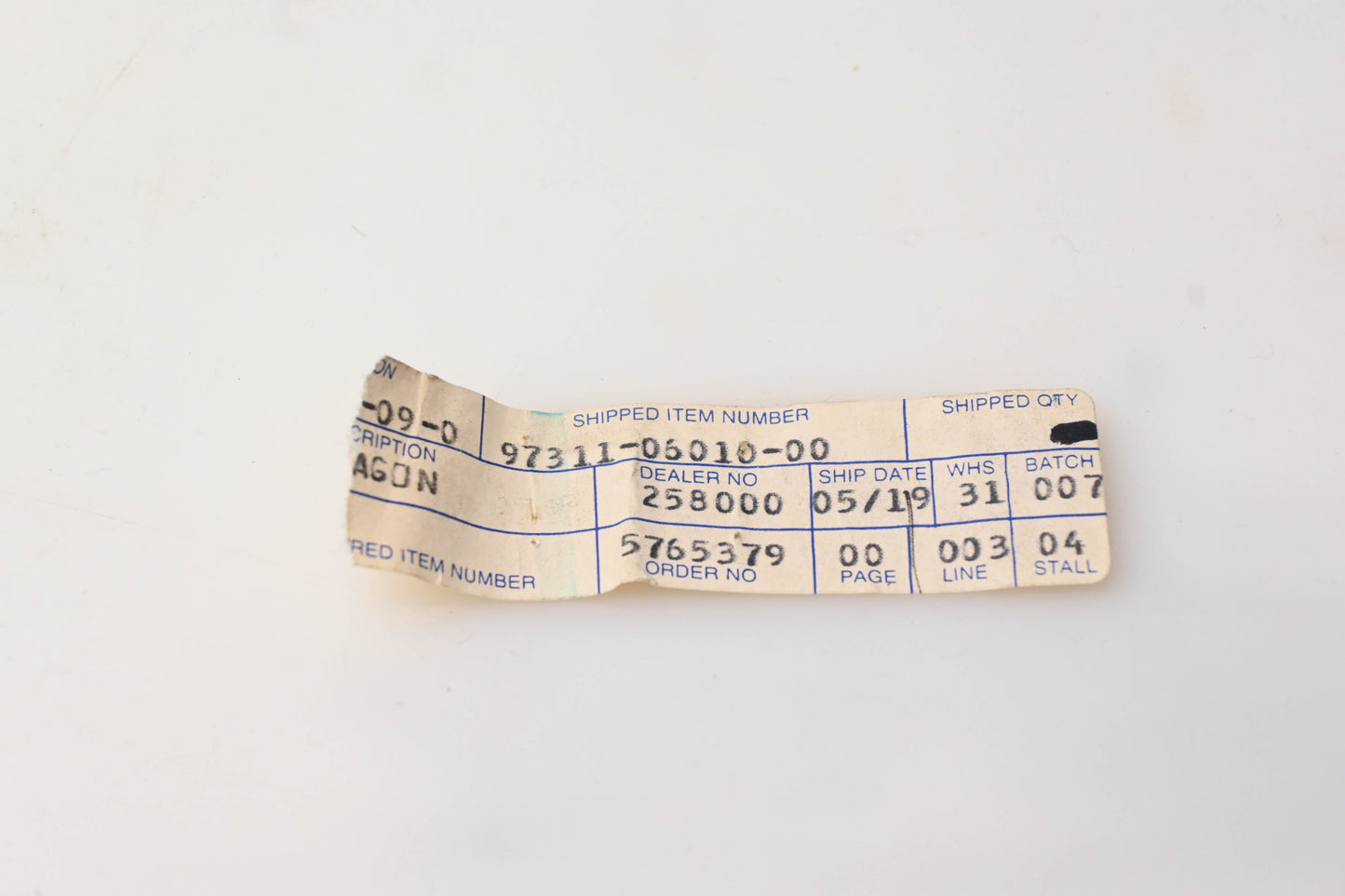 New OEM Yamaha 97311-06010-00 Bolt NOS