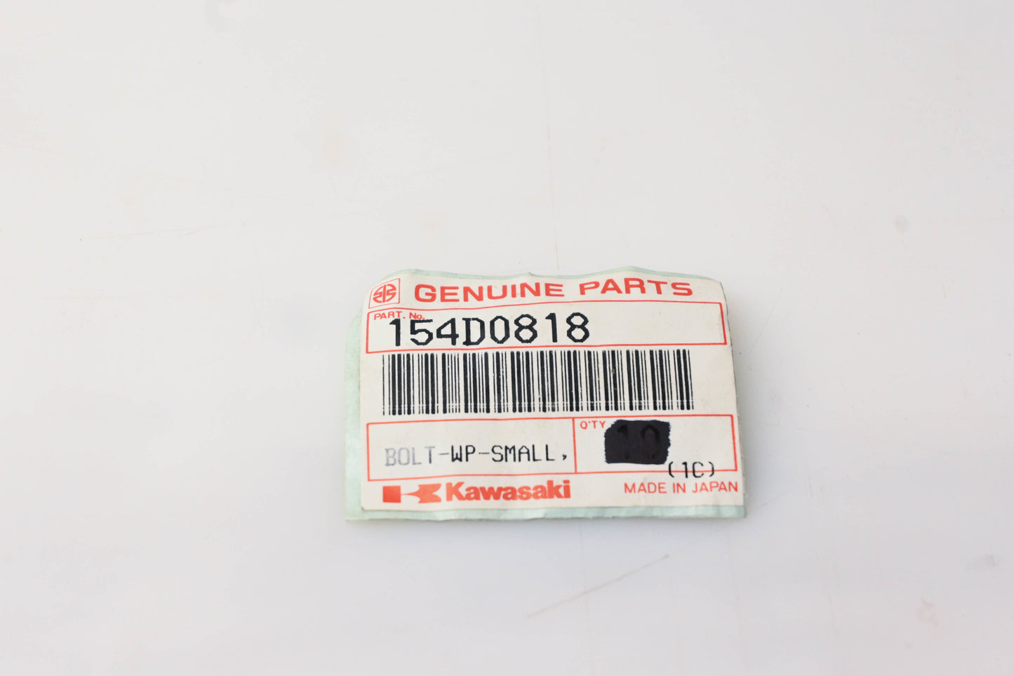 New OEM Kawasaki 154D0818 Bolt With Washer NOS