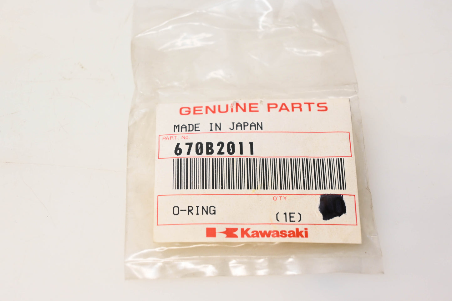 New OEM Kawasaki 670B2011 O-Ring NOS