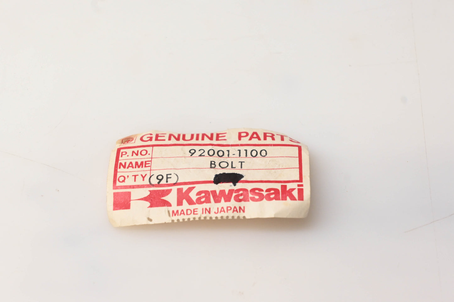 New OEM Kawasaki 92001-1100 Bolt 6x20 NOS
