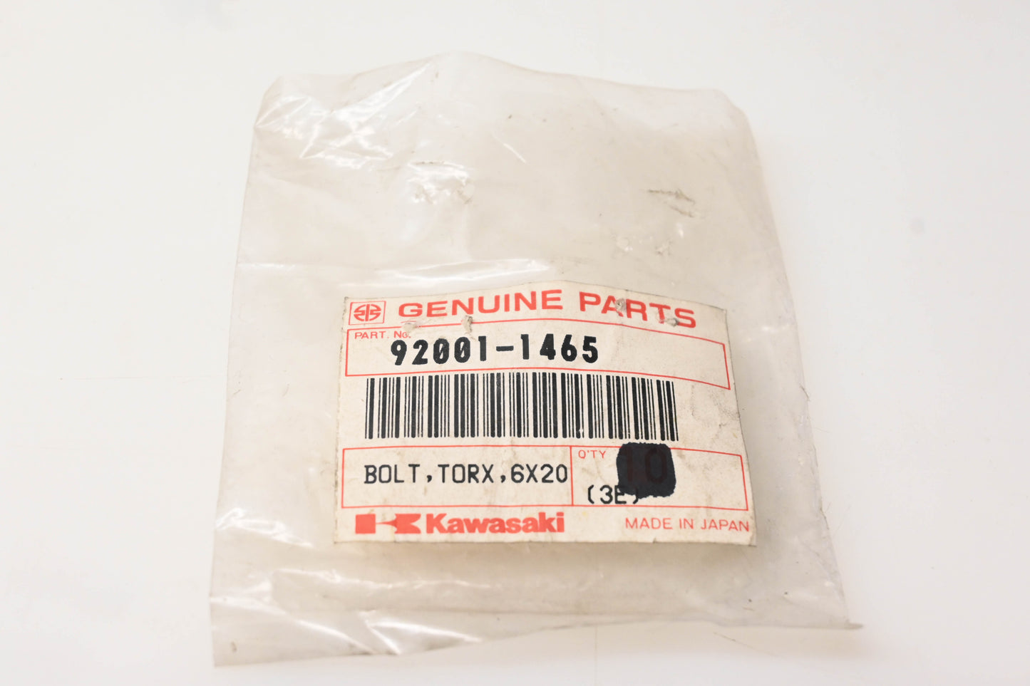 New OEM Kawasaki 92001-1465 Ignition Switch Torque Bolt 6x20 NOS