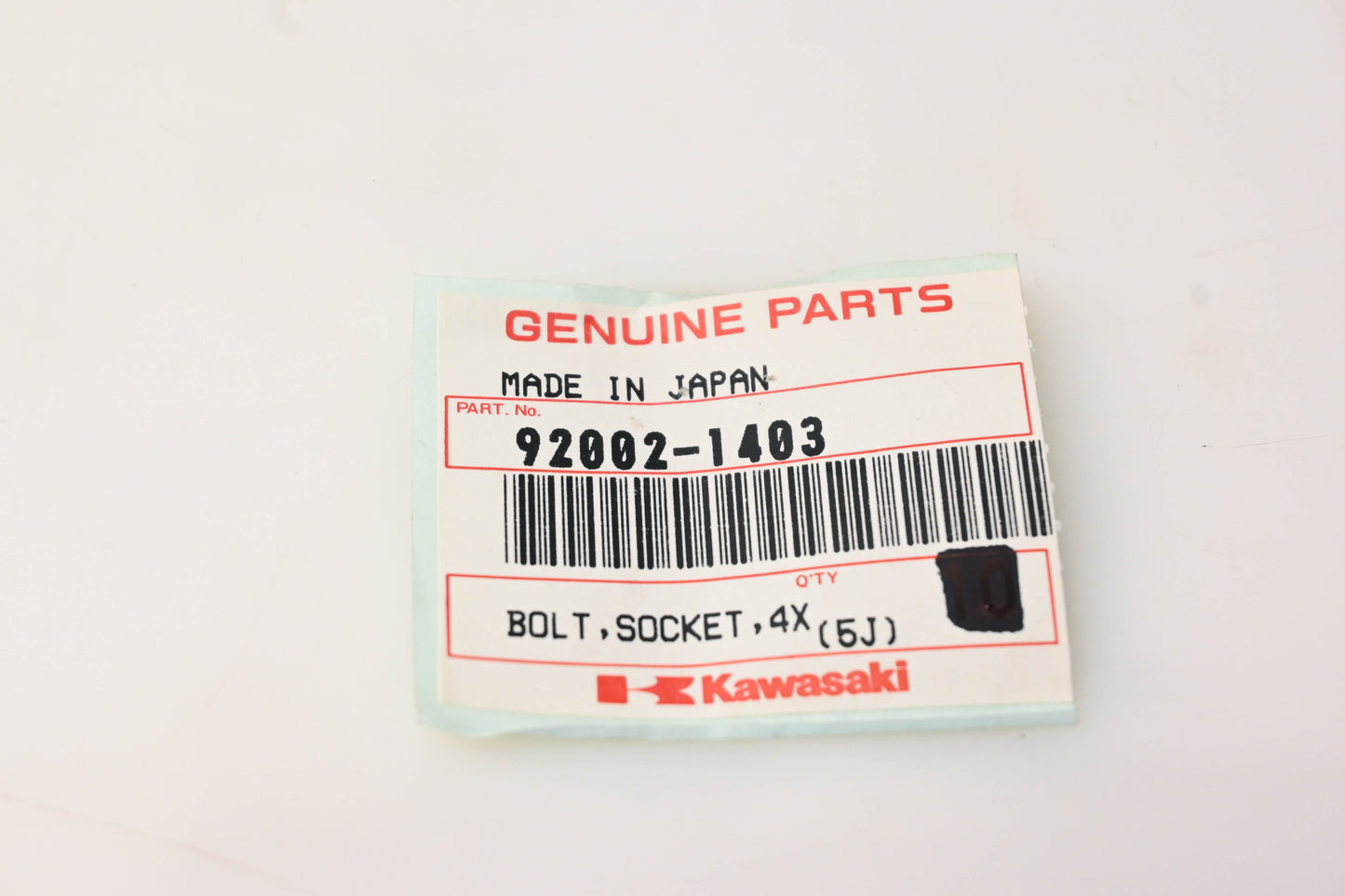 New OEM Kawasaki 92002-1403 Socket Bolt NOS