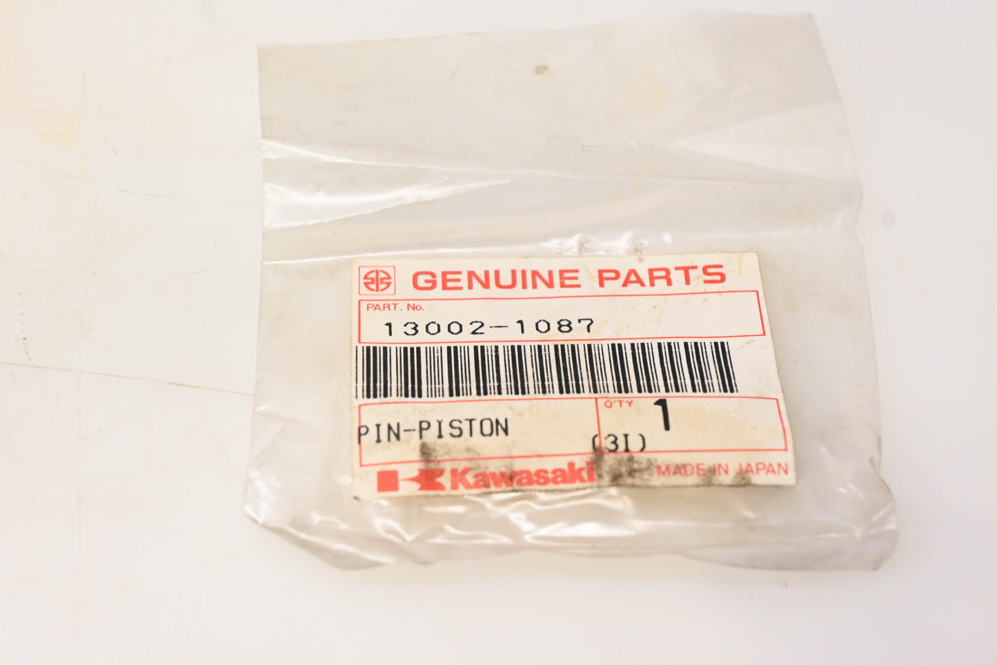 New OEM Kawasaki 13002-1087 Piston Pin NOS