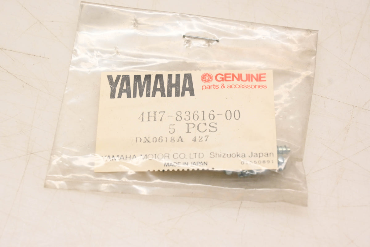 New OEM Yamaha 4H7-83616-00-00 Tapping Screws Qty 5 NOS