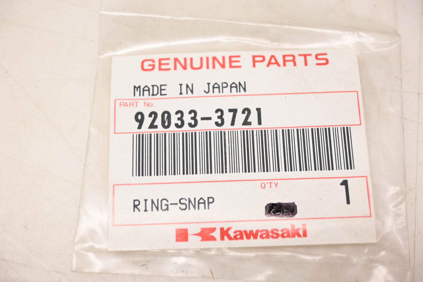 New OEM Kawasaki 92033-3721 Snap Ring NOS