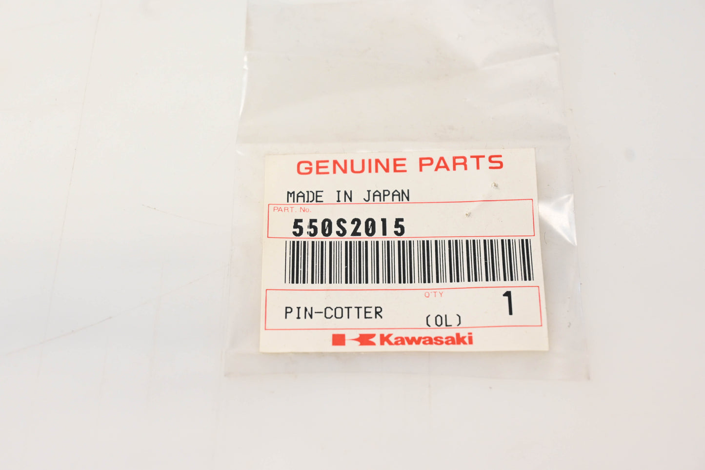 New OEM Kawasaki 550S2015 Cotter Pin NOS