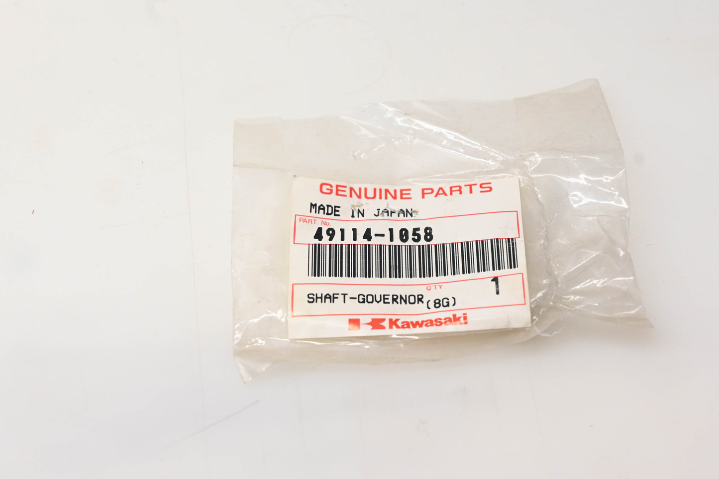 New OEM Kawasaki 49114-1058 Governor Shaft NOS