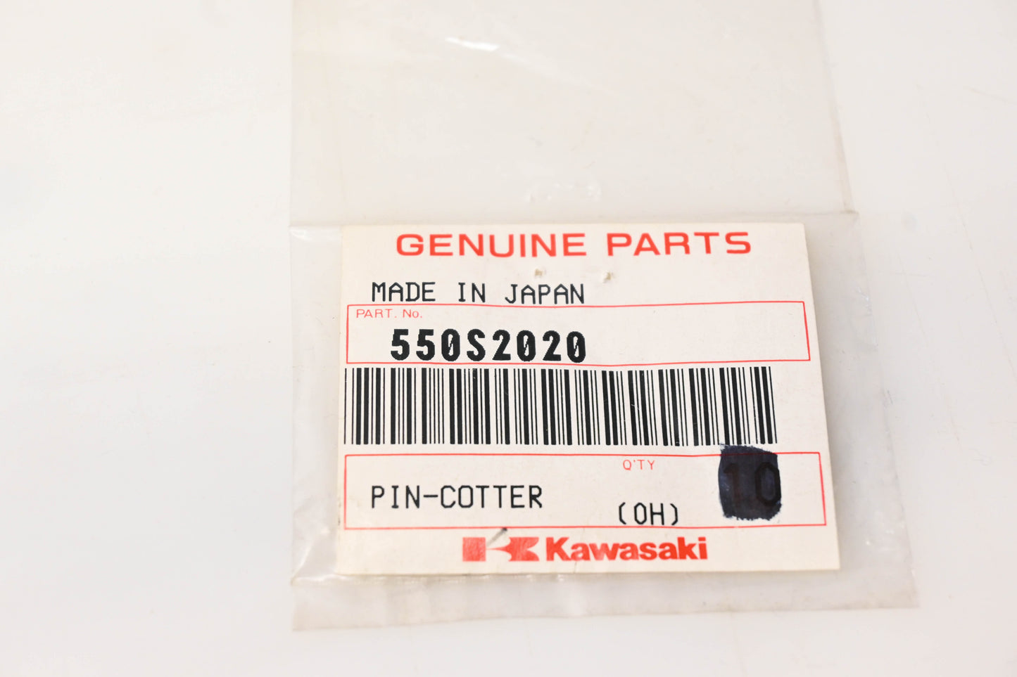 New OEM Kawasaki 550S2020 Cotter Pin NOS