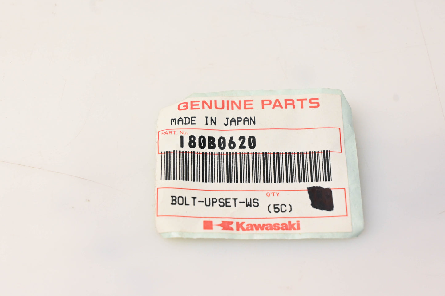 New OEM Kawasaki 180B0620 Upset Bolt NOS