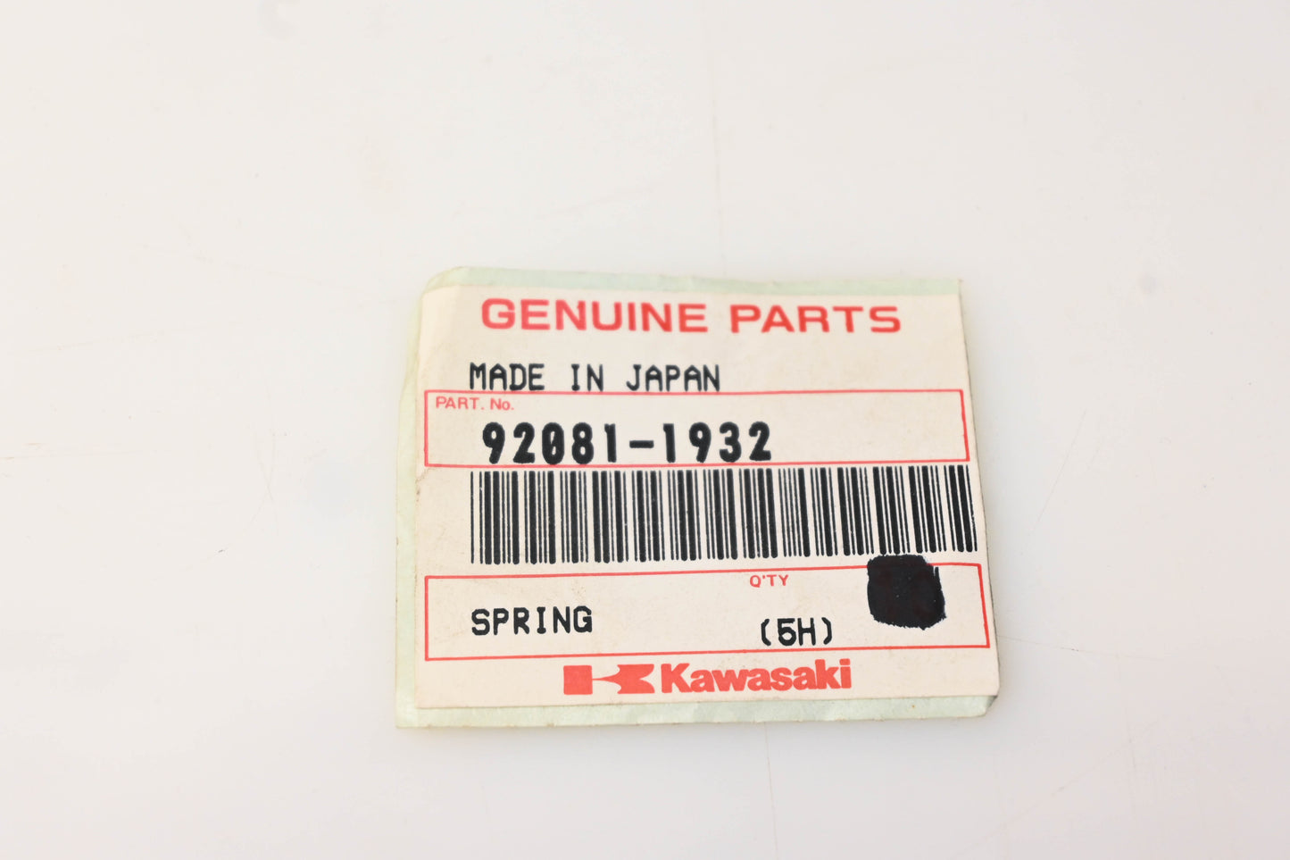 New OEM Kawasaki 92081-1932 Spring NOS