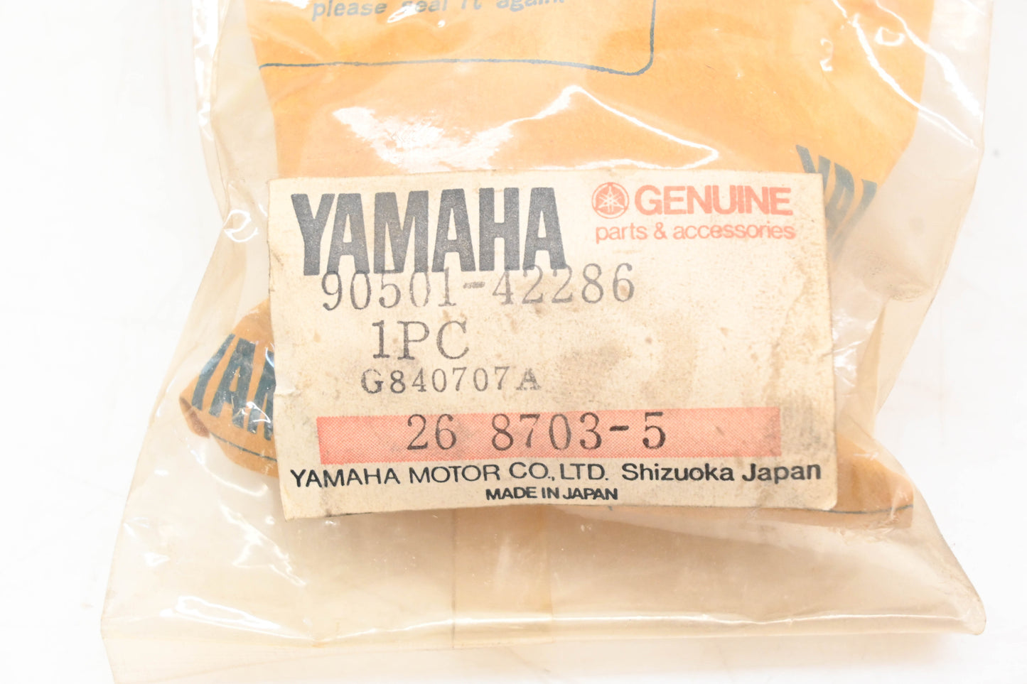 New OEM Yamaha 90501-42286-00 Spring Compression NOS