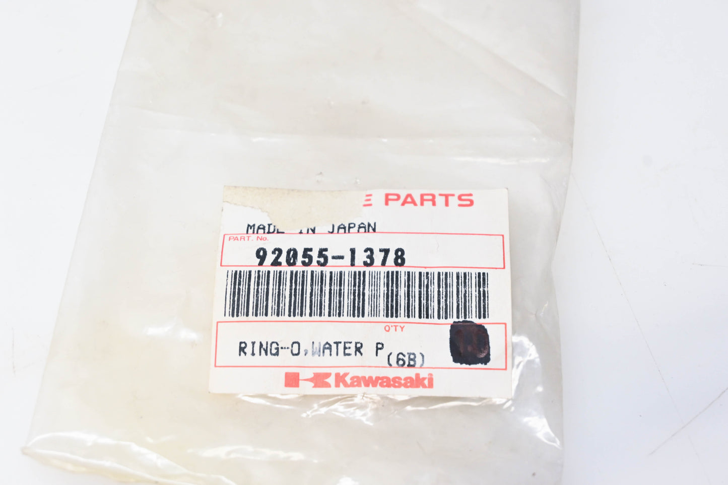 New OEM Kawasaki 92055-1378 O-Ring NOS