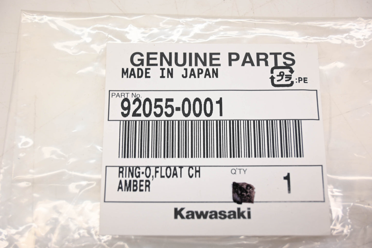 New OEM Kawasaki 92055-0001 Float Chamber O-Ring NOS