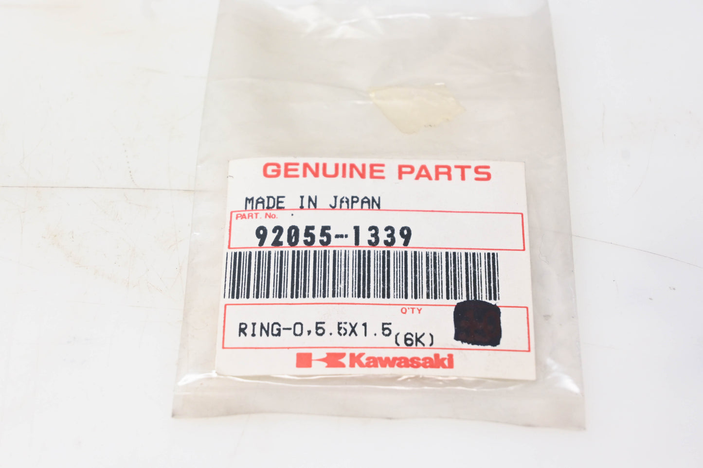 New OEM Kawasaki 92055-1339 O-Ring NOS