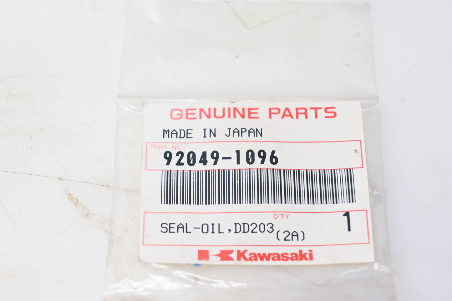 New OEM Kawasaki 92049-1096 Rear Hub Oil Seal NOS