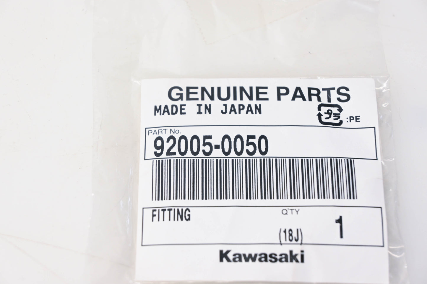New OEM Kawasaki 92005-0050 Fitting NOS