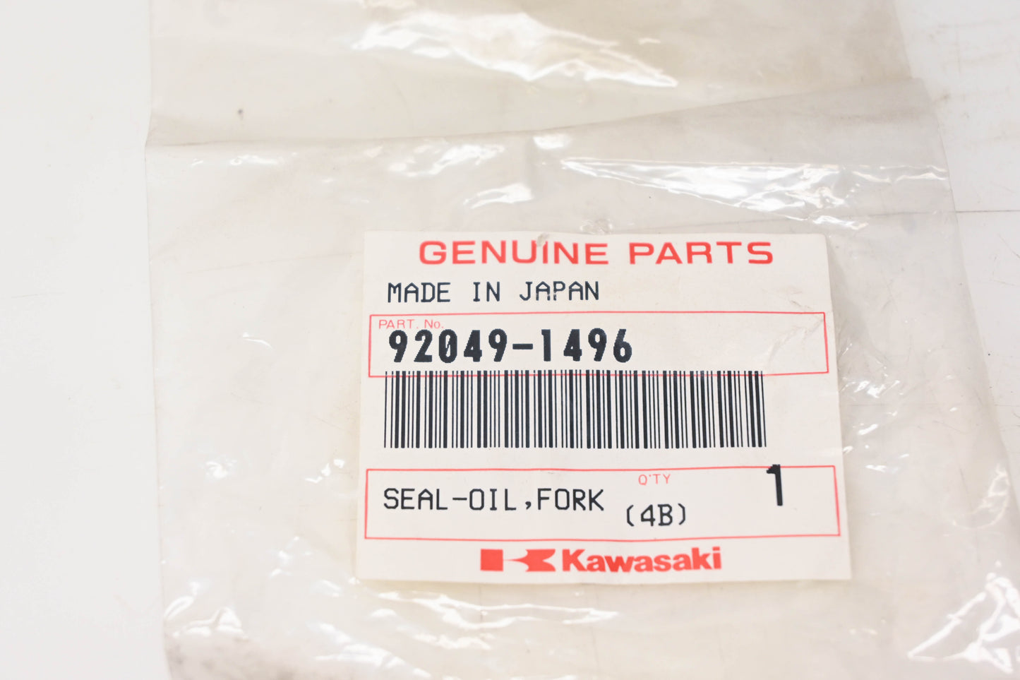 New OEM Kawasaki 92049-1496 Outer Oil Seal NOS