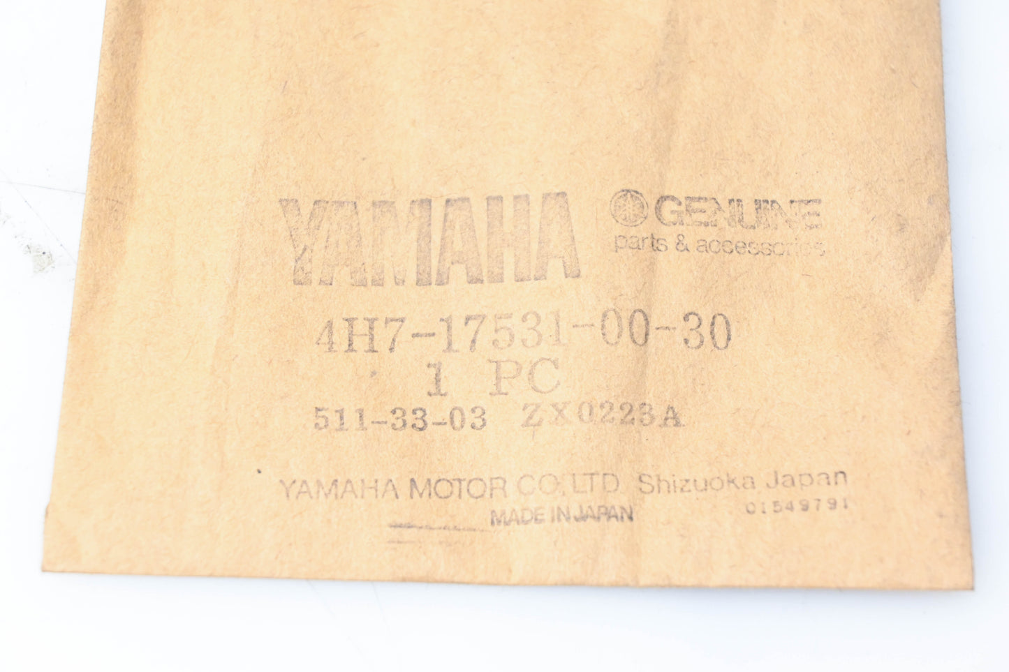 New OEM Yamaha 4H7-17531-00-30 Pinion Shim NOS