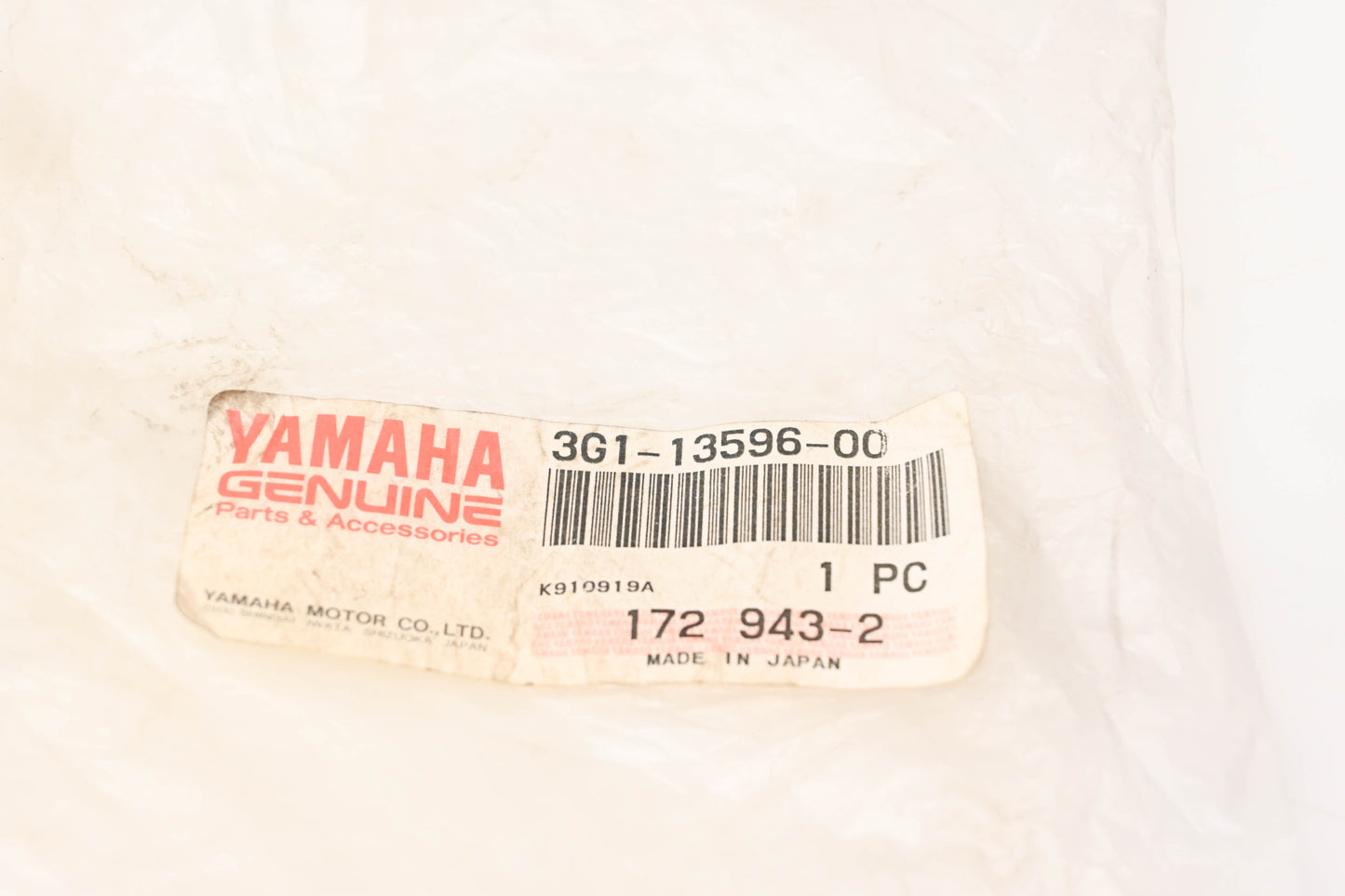 Yamaha 3G1-13596-00-00 Carburetor Intake Manifold NOS