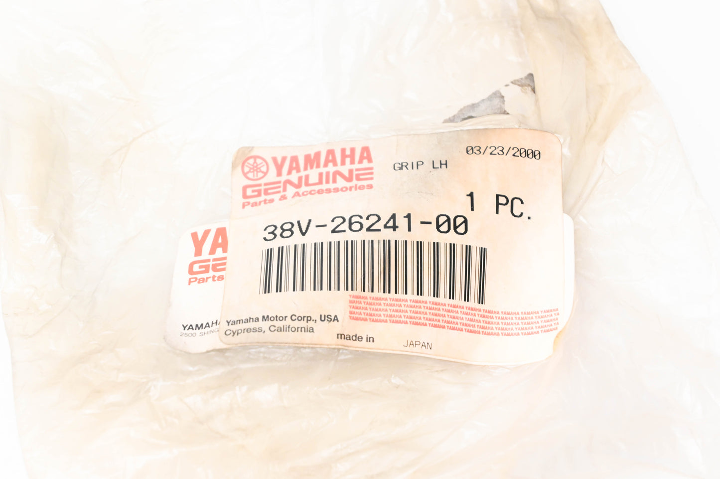 Yamaha 38V-26241-00-00 Left Hand Grip NOS