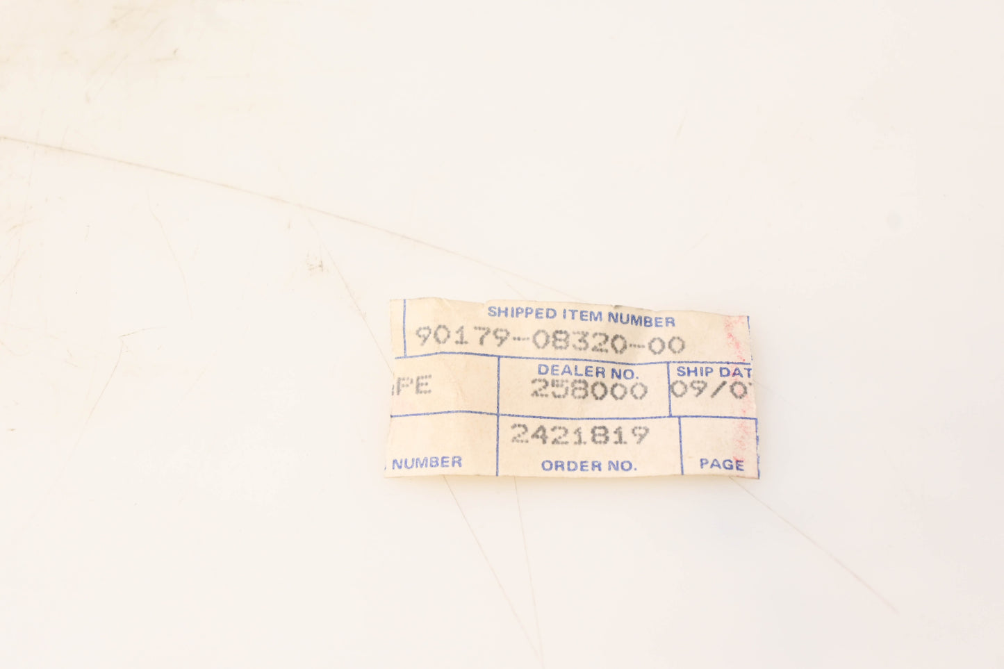 Yamaha 90179-08320-00 Special Shaped Nut NOS