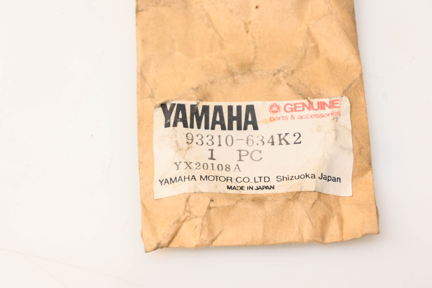 New OEM Yamaha 93310-634K2-00 Bearing NOS